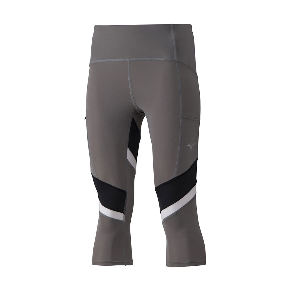 Mizuno Core ¾ Női Leggings Szürke IEJ279610